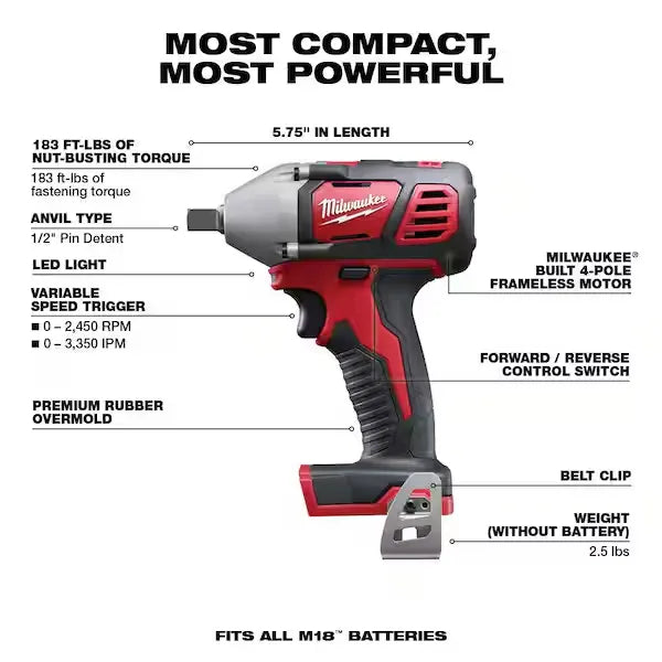 🏃‍Anniversary Sale⚡M18 18-Volt Lithium-Ion Cordless Combo Tool Kit (16-Tool)