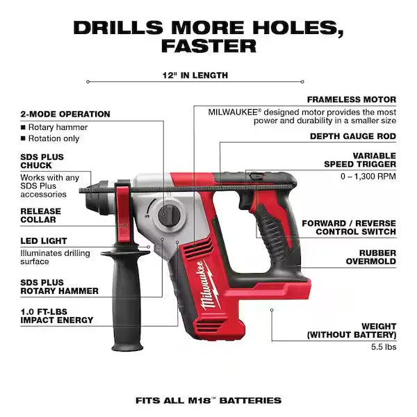 🏃‍Anniversary Sale⚡M18 18-Volt Lithium-Ion Cordless Combo Tool Kit (16-Tool)