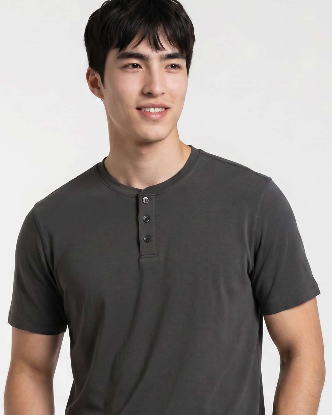 Sweat Defender Henley - Asphalt