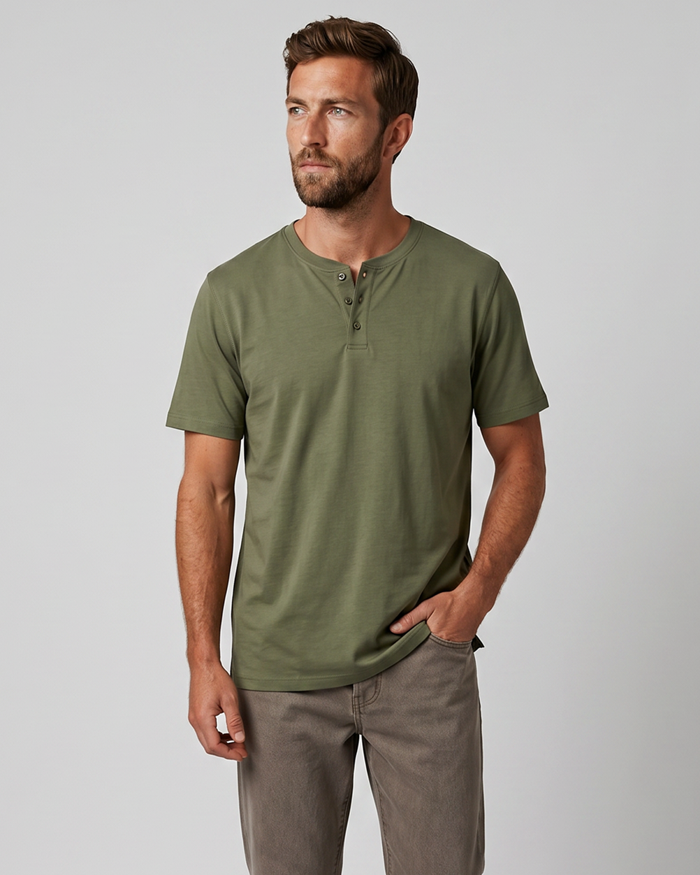 Sweat Defender Henley - Green