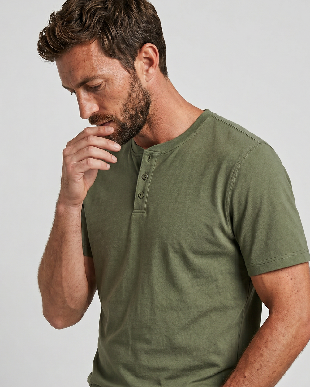 Sweat Defender Henley - Green