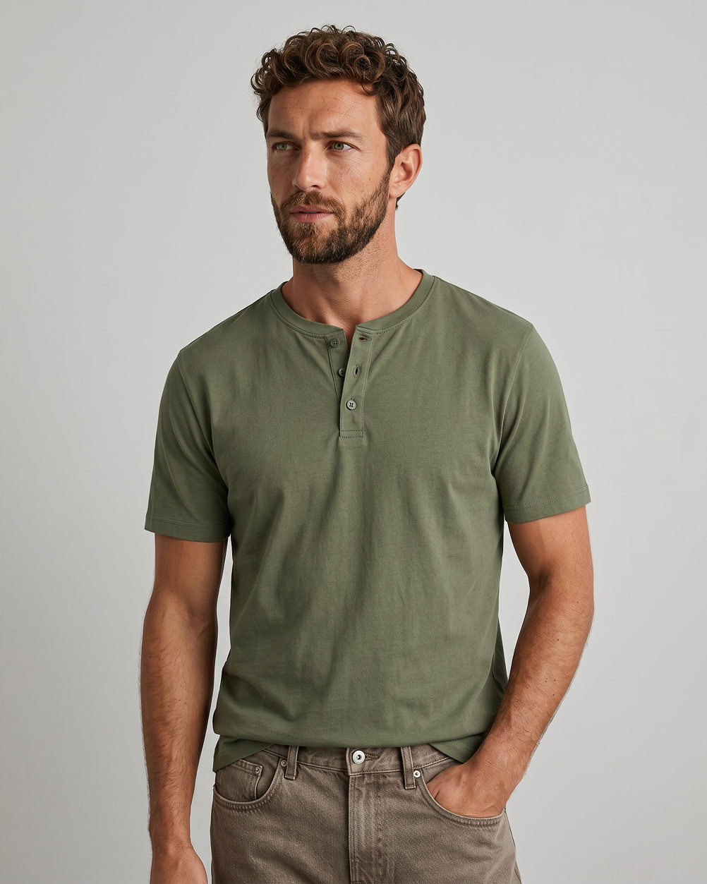 Sweat Defender Henley - Green