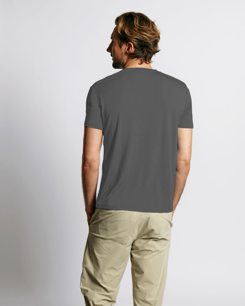Sweat Defender Henley - Stone Grey