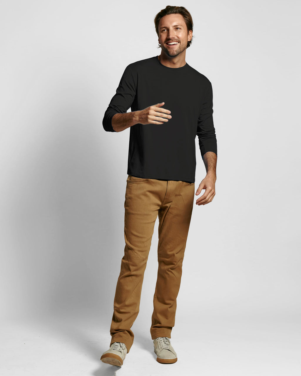 Sweat Defender Long Sleeve Crew - Black